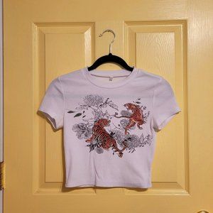Tiger Print Crop Top